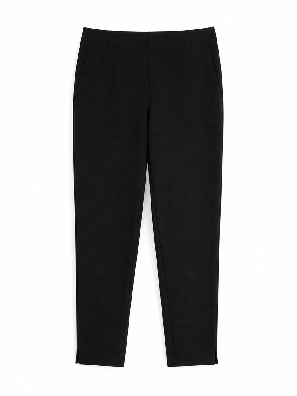 Time and Tru Women Slim Ankle Pants Black Stretch Pull On Size 12